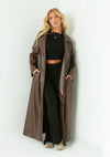 Manteau Trench en Cuir Dani