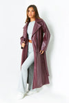Manteau Trench en Cuir Dani
