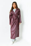Manteau Trench en Cuir Dani